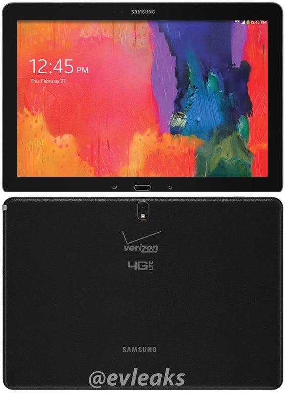 Verizon&#039;s Samsung Galaxy NotePRO 12.2 pictured, huge carrier logo included