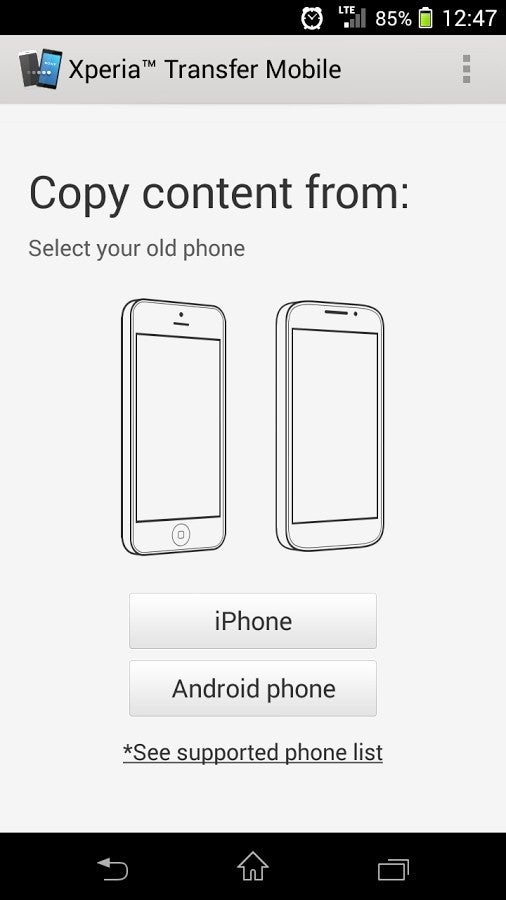 Sony Xperia Transfer Mobile available via Google Play to let you easily &quot;ditch your iPhone&quot;