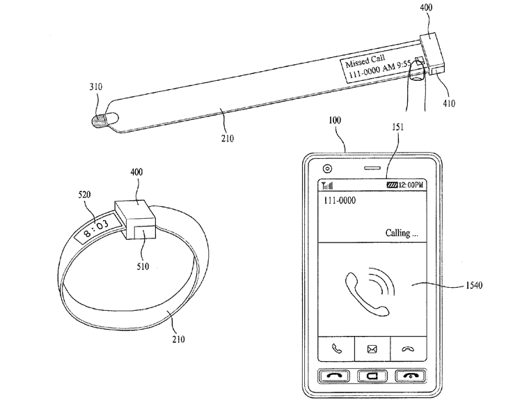 LG patents a strange smartwatch/stylus hybrid