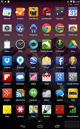 Screenshots of the Google Now launcher - Install the Google Now launcher on any Android device