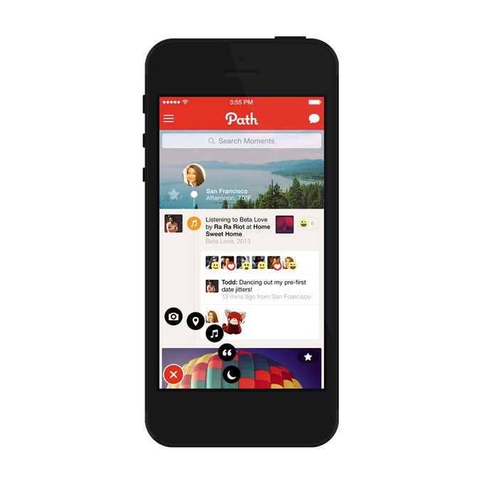 Path updates its iPhone app to get the iOS 7 look and feel
