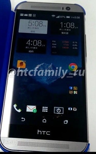 Notice the new element between the front speaker and camera - Another leaked HTC M8 image claims it’s the real deal