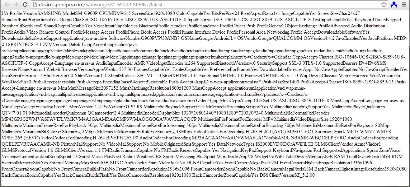 Sprint lists the Samsung SM-G900P on its website - is this the carrier&#039;s Galaxy S5?