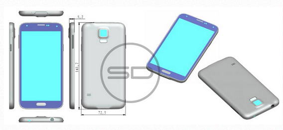 Alleged design reference for the Samsung Galaxy S5 - Design reference might accurately reveal what the Samsung Galaxy S5 will look like