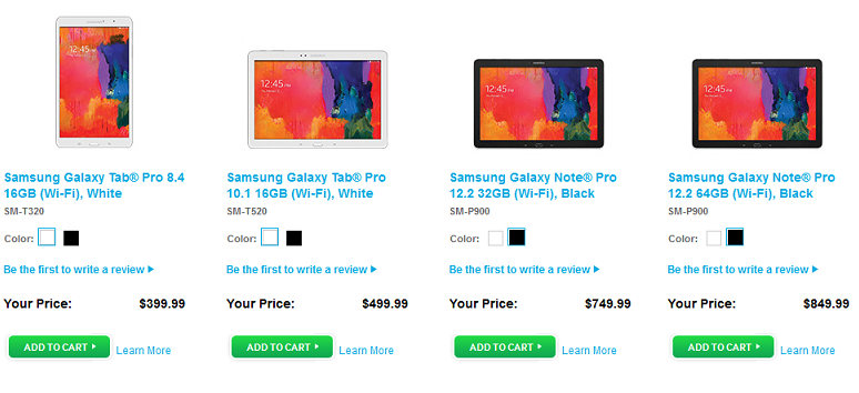 Samsung&#039;s Galaxy NotePRO and Samsung Galaxy TabPRO tablets can now be purchased - Samsung Galaxy TabPRO and Samsung Galaxy NotePRO tablets now available in the U.S.