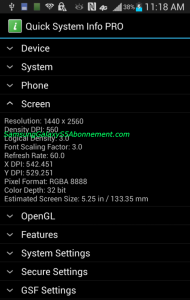 Alleged Galaxy S5 screenshot seemingly confirms a 5.2&quot; QHD display with 560ppi density