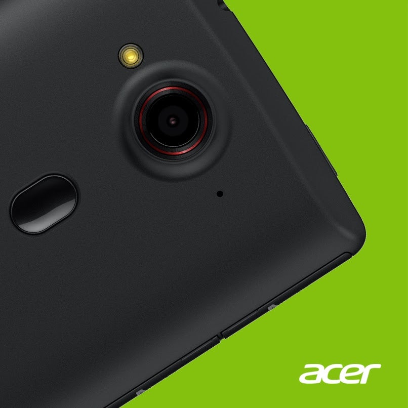 Acer teases a new Android smartphone with something interesting on its back