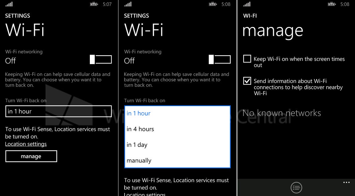 Windows Phone 8.1 will be able to automatically turn on Wi-Fi
