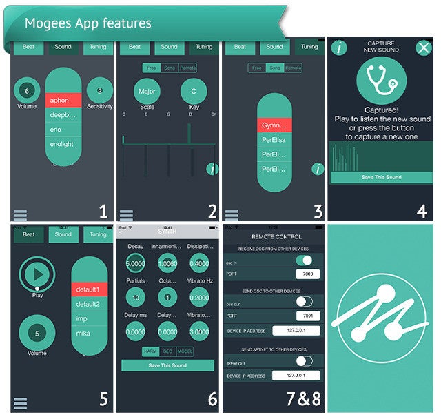 The Mogees app - Mogees turns everyday objects into musical instruments with a sensor and a smartphone