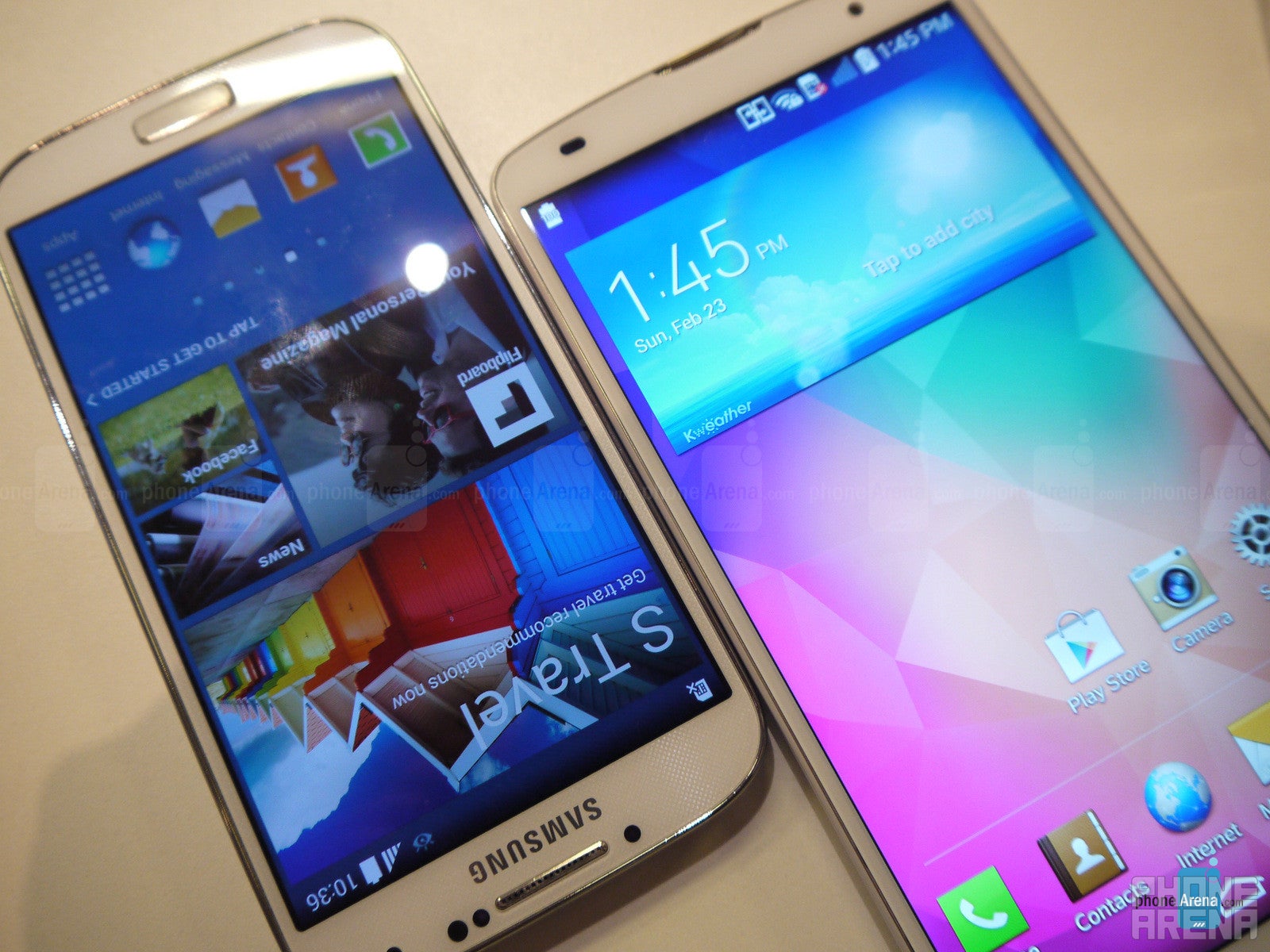 LG G Pro 2 vs Samsung Galaxy S4: first look