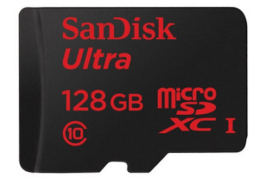 The new 128GB SanDisk Ultra microSDXC UHS-I memory card announced today at MWC - SanDisk announces the 128GB Ultra microSDXC UHS-I memory card