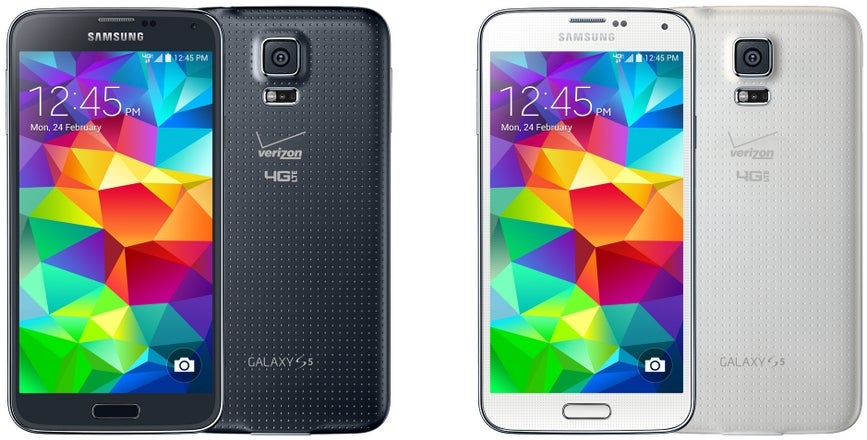 Verizon Tweets image and sign-up page for their Samsung Galaxy S5