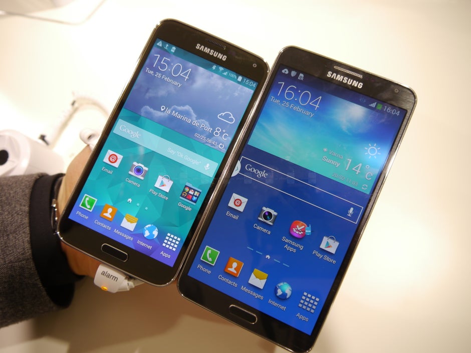 Samsung Galaxy S5 Vs Note 3 First Look Phonearena