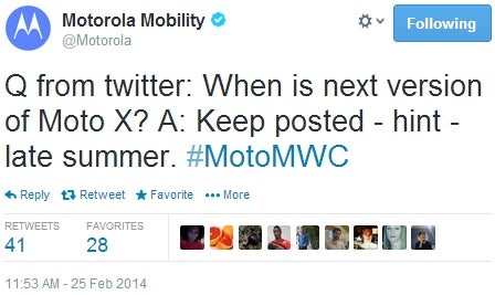 Next-gen Motorola Moto X to be launched in late summer, new Moto smartwatch also coming soon