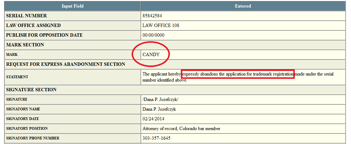 Game developer King withdraws filing in the U.S. to trademark the word candy - King withdraws U.S. trademark application for "Candy"