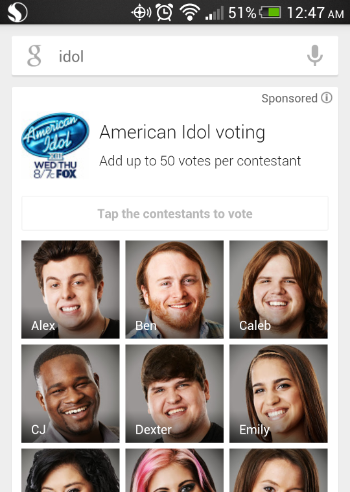 FOX and Google have partnered up on American Idol voting this year - FOX partners with Google for enhanced American Idol voting and other second screen options