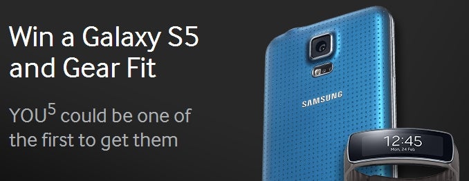 Samsung UK lets you win a Galaxy S5 and Gear Fit