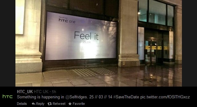 "All New HTC One" name publicly showcased in London