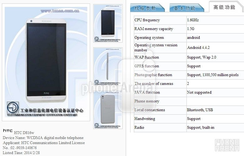 Mystery solved: HTC Desire 816 should run Android 4.4.2 KitKat at launch
