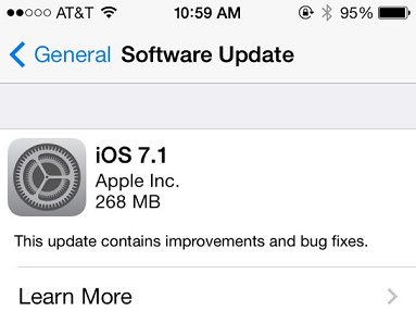 Apple has released iOS 7.1 - Apple releases iOS 7.1