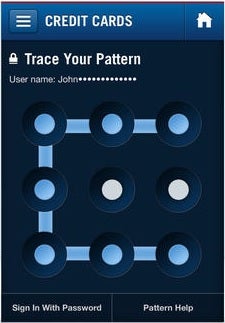 Capital One&#039;s banking app incorporates pattern lock as a security feature - Nokia&#039;s &quot;app gap&quot; ad misses one key point