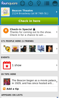 Foursquare updates BB 10 app with new look and food delivery services