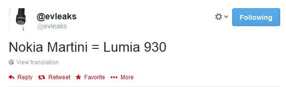 Nokia “Martini” may be Lumia 930