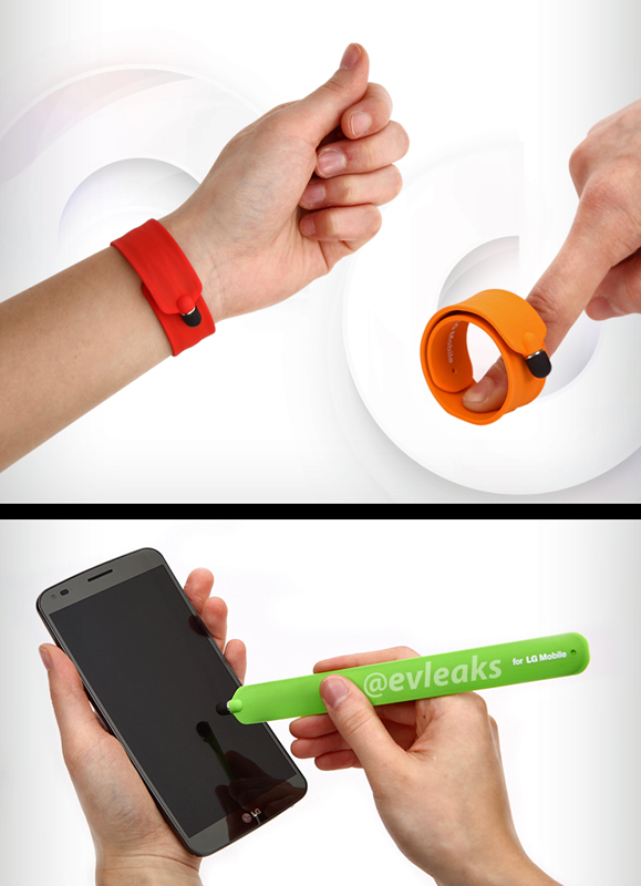 LG stylus bracelet - LG says &#039;no&#039; to all those boring wearables... with the stylus bracelet