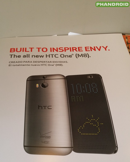 Leaked Verizon marketing poster for the all new HTC One (M8) - Verizon marketing poster for the the all new HTC One (M8) leaks