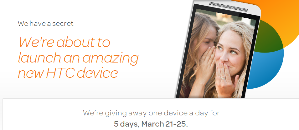 AT&amp;T teases the all new HTC One (M8) - AT&T teases new HTC device; carrier is giving away one a day for the next five days