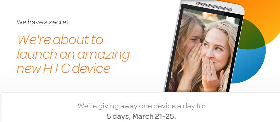 AT&amp;amp;T teases the all new HTC One (M8) - AT&amp;T teases new HTC device; carrier is giving away one a day for the next five days