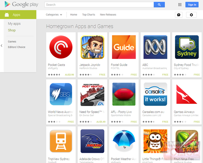 Google Play highlights locally made apps in Australia