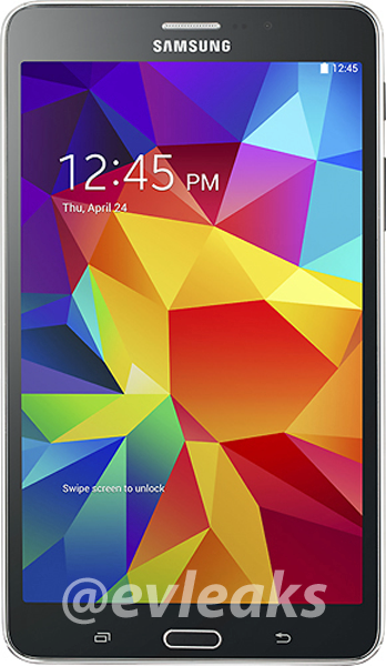 Unannounced Samsung Galaxy Tab 4 7.0 pictured (black and white versions)