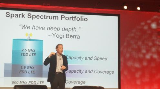 Sprint CEO Dan Hesse explains the future of Sprint&#039;s network. Note the quote from Yogi Berra on the slide - Hesse: Sprint HD Voice to be available nationwide this coming July