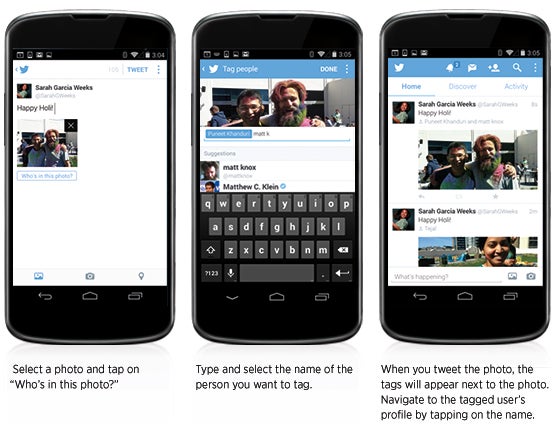 Twitter updates its mobile apps with multi-upload and photo tagging