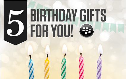 Celebrate BlackBerry World&#039;s fifth birthday by downloading five free apps and games - BlackBerry World turns 5 today and celebrates with free apps and games