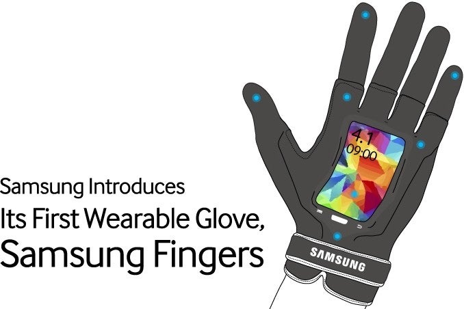 Samsung Fingers with flexible display - Samsung's April Fools' joke