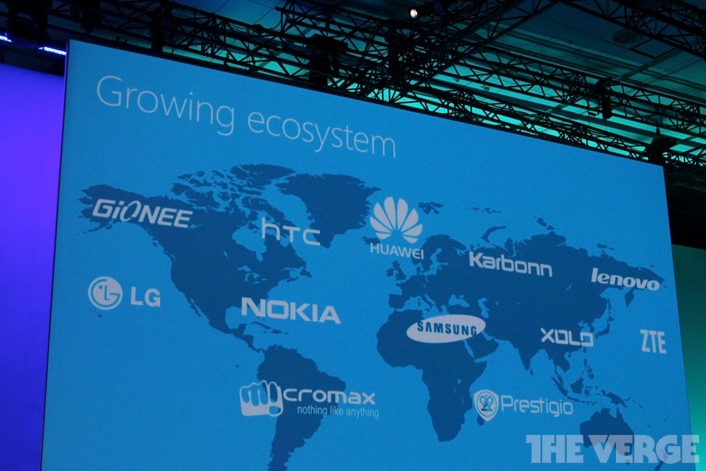 Image courtesy of TheVerge. - Microsoft announces 2 new partners for Windows Phone: Micromax and Prestigio