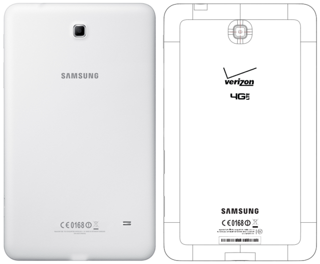 Verizon-branded Samsung Galaxy Tab 4 8.0 (SM-T337V) revealed by the FCC