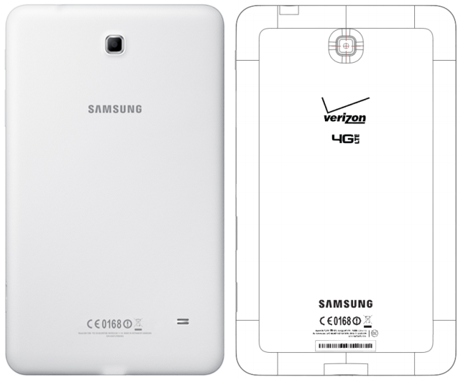 Verizon-branded Samsung Galaxy Tab 4 8.0 (SM-T337V) revealed by