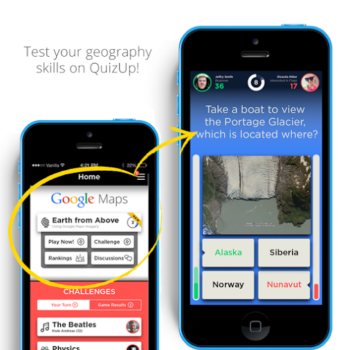 QuizUp adds new Google Maps-powered quiz