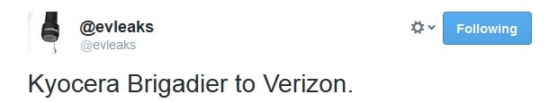 Kyocera Brigadier said to be coming to Verizon
