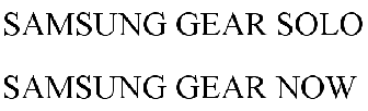 Samsung wants to trademark the names &quot;Gear Now&quot; and &quot;Gear Solo&quot; in the US