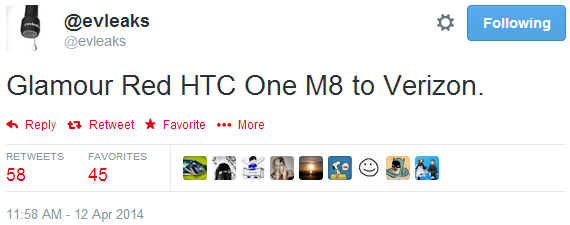 Red HTC One M8 apparently headed to the US (via Verizon)