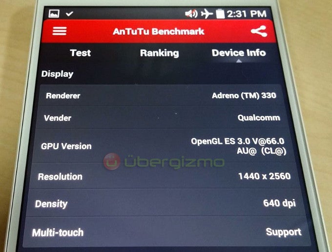 Alleged picture of the LG G3 appears, flaunting a Quad HD display and Snapdragon 801 processor
