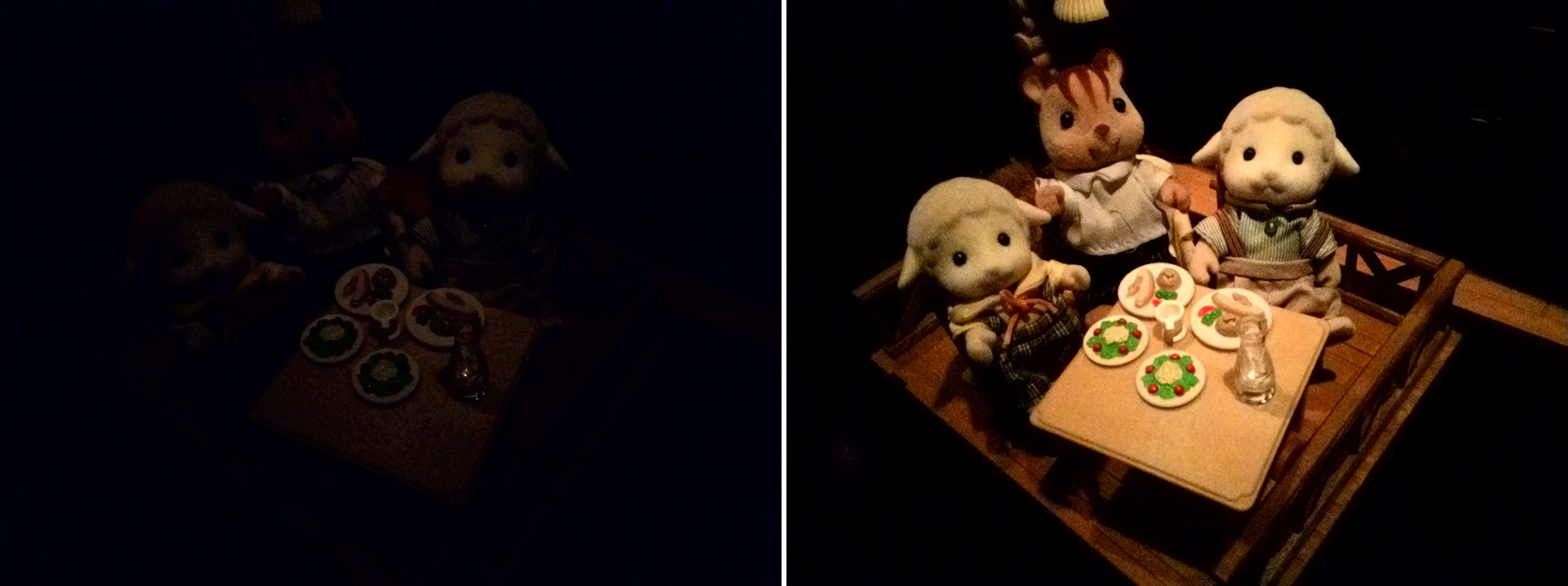 ZenFone 5 low-light camera samples with (right) and without (left) PixelMaster technology. - Has ASUS&#039;s PixelMaster technology mastered low-light photography? You be the judge