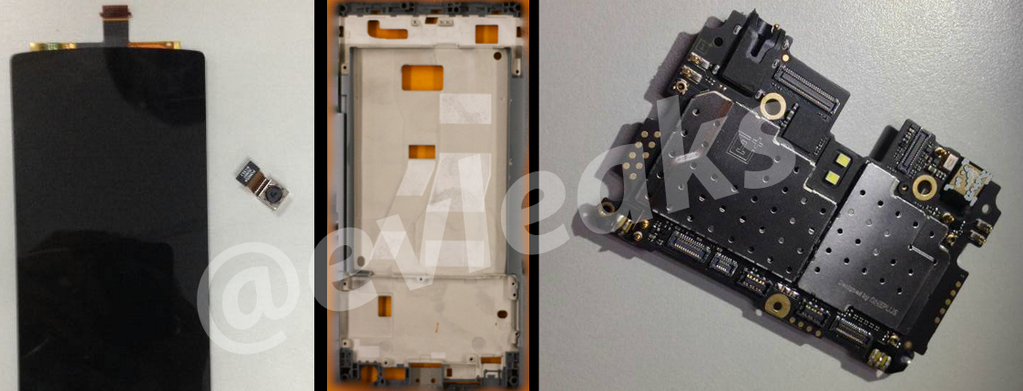 The OnePlus One's modules shamelessly exposed. - OnePlus One display and components leak, Xiaomi preparing a tablet for April 23 announcement?