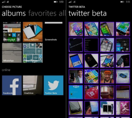 Screenshots from the Twitter open beta for Windows Phone 8.1 - Twitter&#039;s beta for its Windows Phone 8.1 app reveals deeper integration with the platform