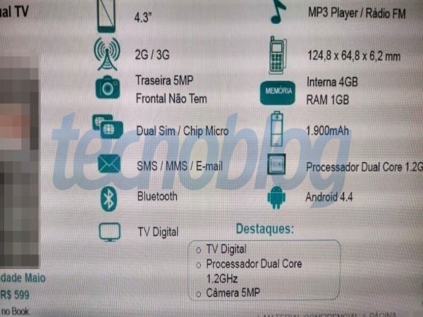 Earlier, specs for the Moto XT1021 leaked out, possibly another name for the Moto E - Motorola Moto E leaks out: slim, compact, affordable