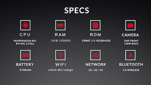 The OnePlus One is official: magnesium chassis, a 5.5'' display, Snapdragon 801, 3GB RAM, and a 13MP camera... for $299